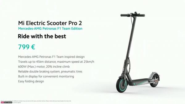 
						Xiaomi представила специальную версию электросамоката Mi Electric Scooter Pro 2, созданную вместе с Mercedes
					